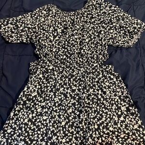 Old Navy Black and White Floral Dress